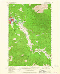 Raymond Washington Historical topographic map, 1:62500 scale, 15 X 15 Minute, Year 1955