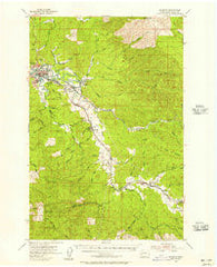 Raymond Washington Historical topographic map, 1:62500 scale, 15 X 15 Minute, Year 1955