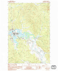 Raymond Washington Historical topographic map, 1:24000 scale, 7.5 X 7.5 Minute, Year 1986