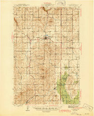 Reardan Washington Historical topographic map, 1:62500 scale, 15 X 15 Minute, Year 1945