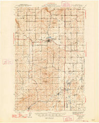 Reardan Washington Historical topographic map, 1:62500 scale, 15 X 15 Minute, Year 1945