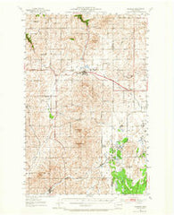 Reardan Washington Historical topographic map, 1:62500 scale, 15 X 15 Minute, Year 1953