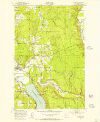 Redmond Washington Historical topographic map, 1:24000 scale, 7.5 X 7.5 Minute, Year 1950