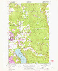 Redmond Washington Historical topographic map, 1:24000 scale, 7.5 X 7.5 Minute, Year 1950