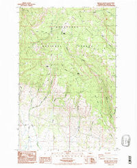 Reecer Canyon Washington Historical topographic map, 1:24000 scale, 7.5 X 7.5 Minute, Year 1985