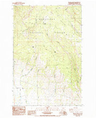 Reecer Canyon Washington Historical topographic map, 1:24000 scale, 7.5 X 7.5 Minute, Year 1985