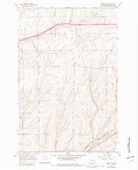 Reiman SE Washington Historical topographic map, 1:24000 scale, 7.5 X 7.5 Minute, Year 1967