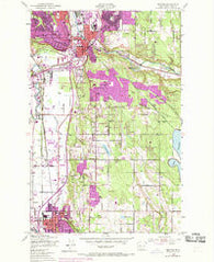 Renton Washington Historical topographic map, 1:24000 scale, 7.5 X 7.5 Minute, Year 1949