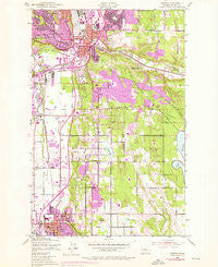 Renton Washington Historical topographic map, 1:24000 scale, 7.5 X 7.5 Minute, Year 1949