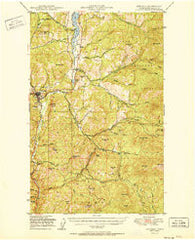 Republic Washington Historical topographic map, 1:62500 scale, 15 X 15 Minute, Year 1951