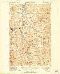 Republic Washington Historical topographic map, 1:62500 scale, 15 X 15 Minute, Year 1951
