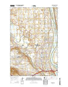 Richland Washington Current topographic map, 1:24000 scale, 7.5 X 7.5 Minute, Year 2014