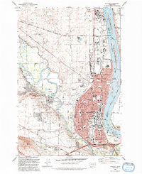 Richland Washington Historical topographic map, 1:24000 scale, 7.5 X 7.5 Minute, Year 1992