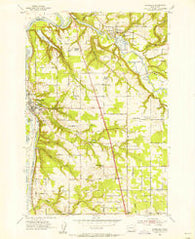 Ridgefield Washington Historical topographic map, 1:24000 scale, 7.5 X 7.5 Minute, Year 1954