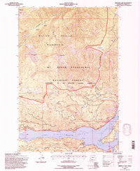 Rimrock Lake Washington Historical topographic map, 1:24000 scale, 7.5 X 7.5 Minute, Year 1992