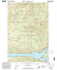 Rimrock Lake Washington Historical topographic map, 1:24000 scale, 7.5 X 7.5 Minute, Year 2000