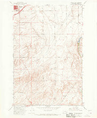 Ritzville SE Washington Historical topographic map, 1:24000 scale, 7.5 X 7.5 Minute, Year 1967