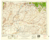 Ritzville Washington Historical topographic map, 1:250000 scale, 1 X 2 Degree, Year 1959