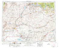 Ritzville Washington Historical topographic map, 1:250000 scale, 1 X 2 Degree, Year 1953