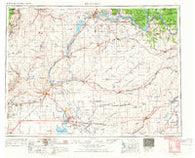 Ritzville Washington Historical topographic map, 1:250000 scale, 1 X 2 Degree, Year 1953