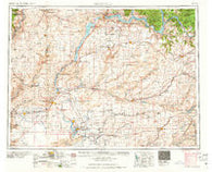 Ritzville Washington Historical topographic map, 1:250000 scale, 1 X 2 Degree, Year 1965