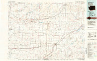 Ritzville Washington Historical topographic map, 1:100000 scale, 30 X 60 Minute, Year 1982