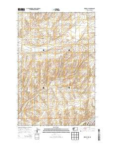 Ritzville NW Washington Current topographic map, 1:24000 scale, 7.5 X 7.5 Minute, Year 2013
