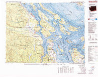 Roche Harbor Washington Historical topographic map, 1:100000 scale, 30 X 60 Minute, Year 1981