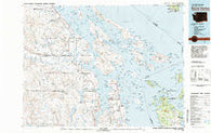 Roche Harbor Washington Historical topographic map, 1:100000 scale, 30 X 60 Minute, Year 1981
