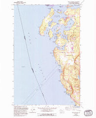 Roche Harbor Washington Historical topographic map, 1:24000 scale, 7.5 X 7.5 Minute, Year 1954