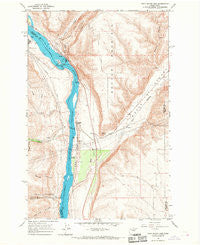 Rock Island Dam Washington Historical topographic map, 1:24000 scale, 7.5 X 7.5 Minute, Year 1966