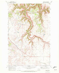 Rocklyn Washington Historical topographic map, 1:24000 scale, 7.5 X 7.5 Minute, Year 1969
