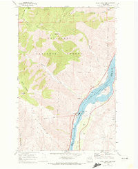 Rocky Reach Dam Washington Historical topographic map, 1:24000 scale, 7.5 X 7.5 Minute, Year 1968