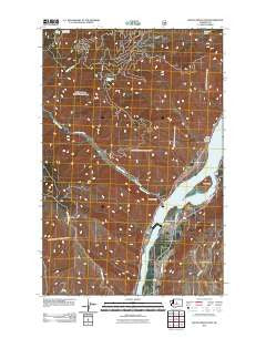 Rocky Reach Dam Washington Historical topographic map, 1:24000 scale, 7.5 X 7.5 Minute, Year 2011