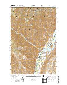 Rocky Reach Dam Washington Current topographic map, 1:24000 scale, 7.5 X 7.5 Minute, Year 2014