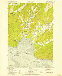 Rosburg Washington Historical topographic map, 1:24000 scale, 7.5 X 7.5 Minute, Year 1949