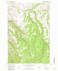 Rose Springs Washington Historical topographic map, 1:24000 scale, 7.5 X 7.5 Minute, Year 1967