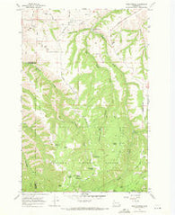 Rose Springs Washington Historical topographic map, 1:24000 scale, 7.5 X 7.5 Minute, Year 1967