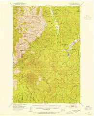 Ryderwood Washington Historical topographic map, 1:62500 scale, 15 X 15 Minute, Year 1953