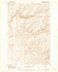 Rye Grass Coulee Washington Historical topographic map, 1:24000 scale, 7.5 X 7.5 Minute, Year 1963