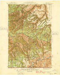 Saddle Butte Washington Historical topographic map, 1:62500 scale, 15 X 15 Minute, Year 1946