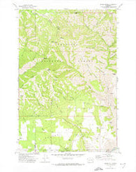 Saddle Butte Washington Historical topographic map, 1:24000 scale, 7.5 X 7.5 Minute, Year 1971