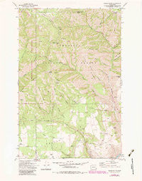 Saddle Butte Washington Historical topographic map, 1:24000 scale, 7.5 X 7.5 Minute, Year 1971