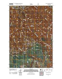 Saddle Butte Washington Historical topographic map, 1:24000 scale, 7.5 X 7.5 Minute, Year 2011