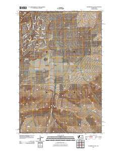 Sagebrush Flat Washington Historical topographic map, 1:24000 scale, 7.5 X 7.5 Minute, Year 2011