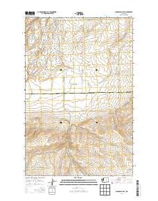 Sagebrush Flat Washington Current topographic map, 1:24000 scale, 7.5 X 7.5 Minute, Year 2014