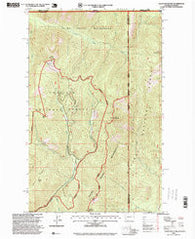 Salmo Mountain Washington Historical topographic map, 1:24000 scale, 7.5 X 7.5 Minute, Year 1996