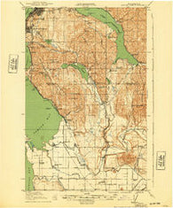 Samish Lake Washington Historical topographic map, 1:62500 scale, 15 X 15 Minute, Year 1918