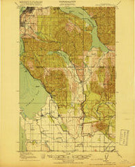 Samish Lake Washington Historical topographic map, 1:62500 scale, 15 X 15 Minute, Year 1918