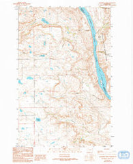Sanderson Creek Washington Historical topographic map, 1:24000 scale, 7.5 X 7.5 Minute, Year 1989